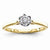 14k Yellow Gold Diamond Engagement Ring