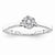 14k White Gold Diamond Engagement Ring