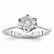 14k White Gold Diamond Engagement Ring