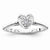 14k White Gold Diamond Engagement Ring