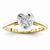 14k Yellow Gold Diamond Engagement Ring