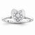 14k White Gold Diamond Engagement Ring