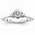 14k White Gold Diamond Engagement Ring