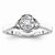 14k White Gold Diamond Engagement Ring