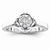 14k White Gold Diamond Engagement Ring