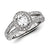 14k White Gold Diamond/Moissanite Engagement Ring