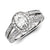 14k White Gold Diamond/Moissanite Engagement Ring