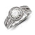 14k White Gold Diamond/Moissanite Engagement Ring