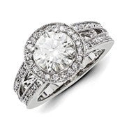 14k White Gold Diamond/Moissanite Engagement Ring