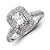 14k White Gold Diamond/Moissanite Engagement Ring