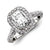14k White Gold Diamond/Moissanite Engagement Ring