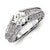 14k White Gold Diamond/Moissanite Engagement Ring