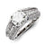 14k White Gold Diamond/Moissanite Engagement Ring