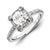 14k White Gold Diamond/Moissanite Engagement Ring
