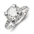 14k White Gold Diamond/Moissanite Engagement Ring