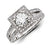14k White Gold Diamond/Moissanite Engagement Ring