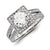 14k White Gold Diamond/Moissanite Engagement Ring