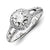 14k White Gold Diamond/Moissanite Engagement Ring