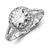 14k White Gold Diamond/Moissanite Engagement Ring