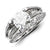 14k White Gold Diamond/Moissanite Engagement Ring