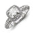 14k White Gold Diamond/Moissanite Engagement Ring