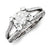 14k White Gold Diamond/Moissanite Engagement Ring