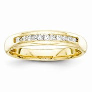 14k Yellow Gold Diamond Wedding Band
