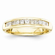14k Yellow Gold Diamond Wedding Band