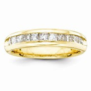 14k Yellow Gold Diamond Wedding Band