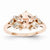 14k Rose Gold Diamond and Morganite Ring