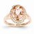 14k Rose Gold Morganite & Diamond Ring