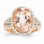 14k Rose Gold Morganite & Diamond Ring