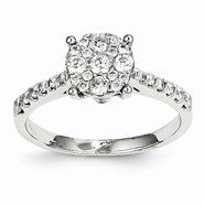 14k White Gold Diamond Ring