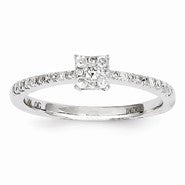 14k White Gold Diamond Ring