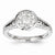 14k White Gold Diamond Ring