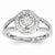 14k White Gold Diamond Ring