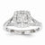 14k White Gold Diamond Ring