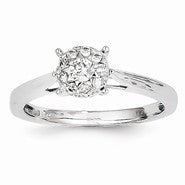 14k White Gold Diamond Ring