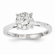 14k White Gold Diamond Ring