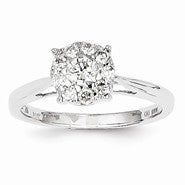 14k White Gold Diamond Ring