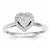 14k White Gold Diamond Ring