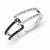 14k White Gold w/Black and White Diamond Ring
