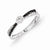 14k White Gold w/Black and White Diamond Ring