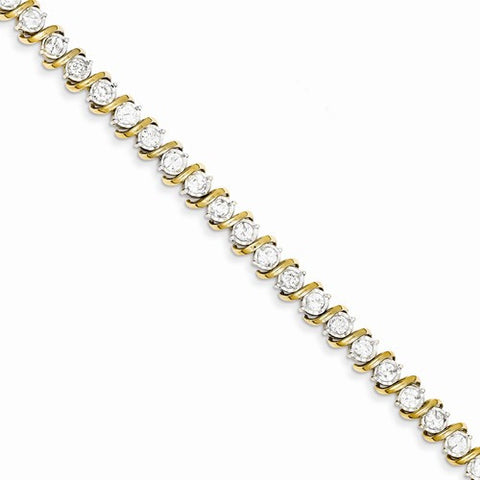 14K Yellow Gold Diamond Bracelet
