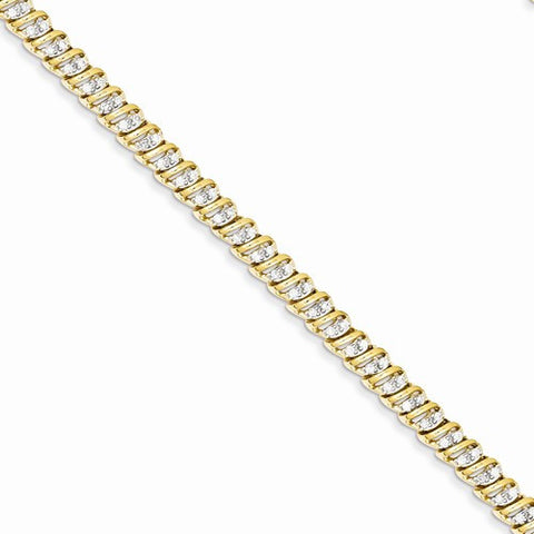 14K Yellow Gold Diamond Bracelet