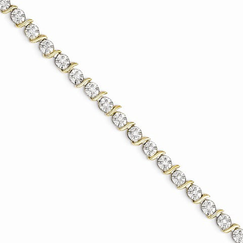 14K Yellow Gold Diamond Bracelet