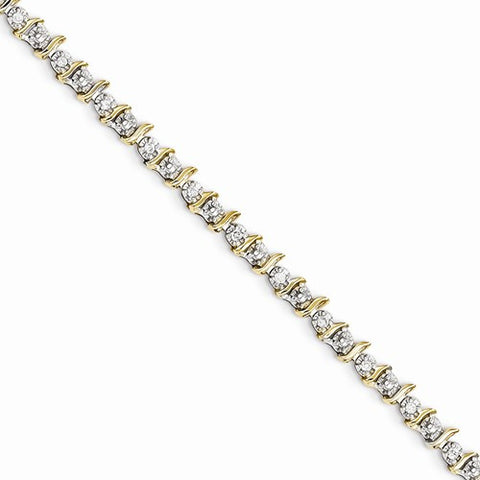 14K Yellow Gold Diamond Bracelet
