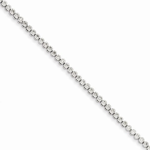 14K White Gold Diamond Tennis Bracelet