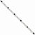 14K White Gold White & Black Diamond Bracelet