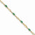 14K Yellow Gold Diamond and Emerald Bracelet